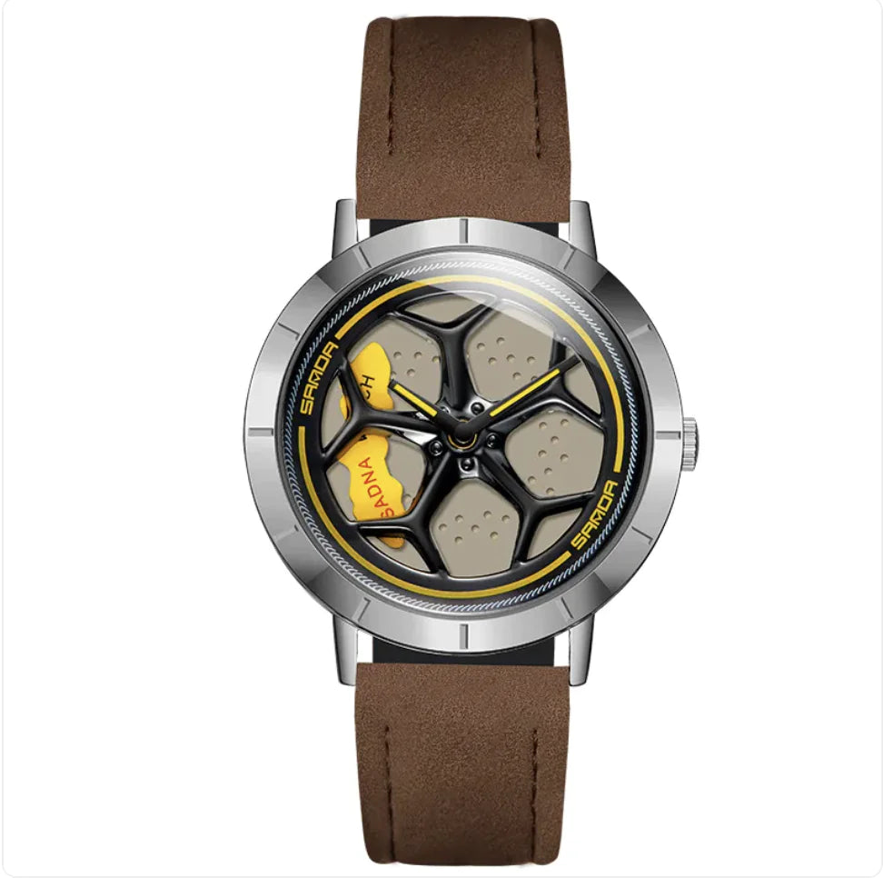 Sanda Spinning Wheel Quartz Watch